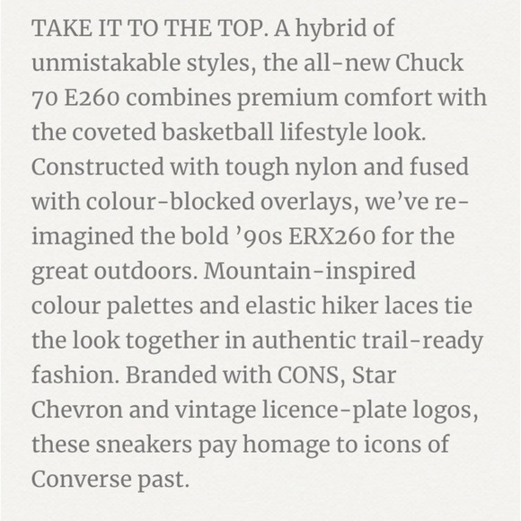 Converse Chuck 70 Hi ERX 260 Iced Coffee High Top Sneaker Size Mens 9 Ladies 11 - Picture 16 of 16